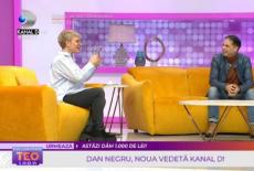 Dan Negru, în emisiunea lui Teo Trandafir, după ce a semnat cu Kanal D. Ce a spus prezentatorul după ce s-a zvonit că va câștiga 25.000 de euro lunar