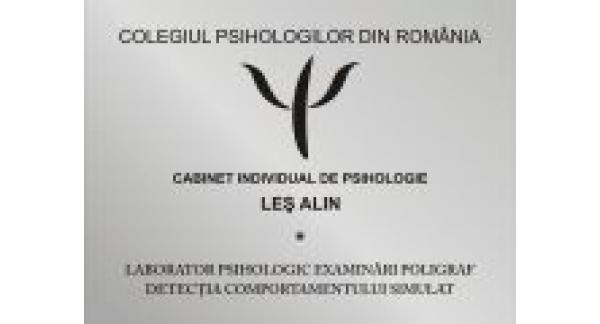 CABINET INDIVIDUAL DE PSIHOLOGIE LES ALIN si LABORATOR TESTARI POLIGRAF