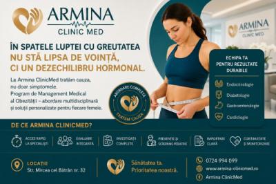 Program de management integrat al obezității, evaluare multidisciplinară la Armina ClinicMed în Timișoara
